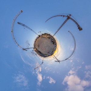 360 Architechture Madison Panorama Sphere Spherical Stereographic Projection Tiny Planet Wisconsin