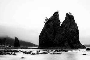 Beach Clouds Coast Hiking La Push Olympic National Park Pacific Ocean Sea Stacks Silhouette Washington Waves