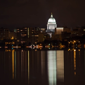 Capitol City Madison reflection Water Wisconsin