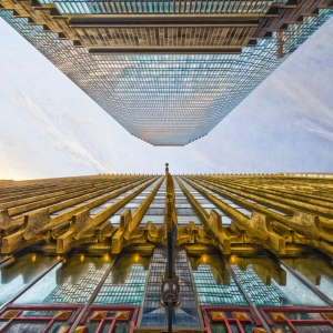 Architecture building City Dirty Flag Glass IDS Center Minneapolis Minnesota reflection skyscraper tallest building Up Windows
