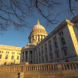 Architecture Capitol Madison Sunrise Wisconsin