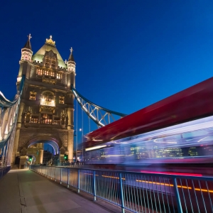 Architecture blur Bridge bus England London Tower Bridge traffic United Kingdom